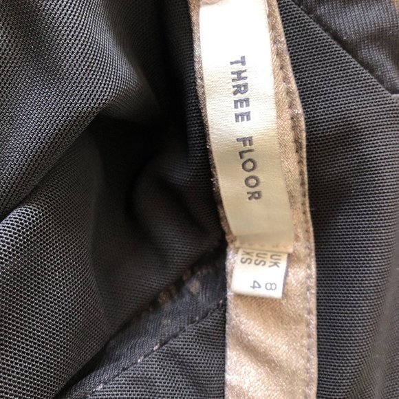 Three Floor Electrum Black Gold Cocktail Dress - Picture 7 of 11